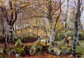 paysage avec des rochers montfoucault 1874 Camille Pissarro
